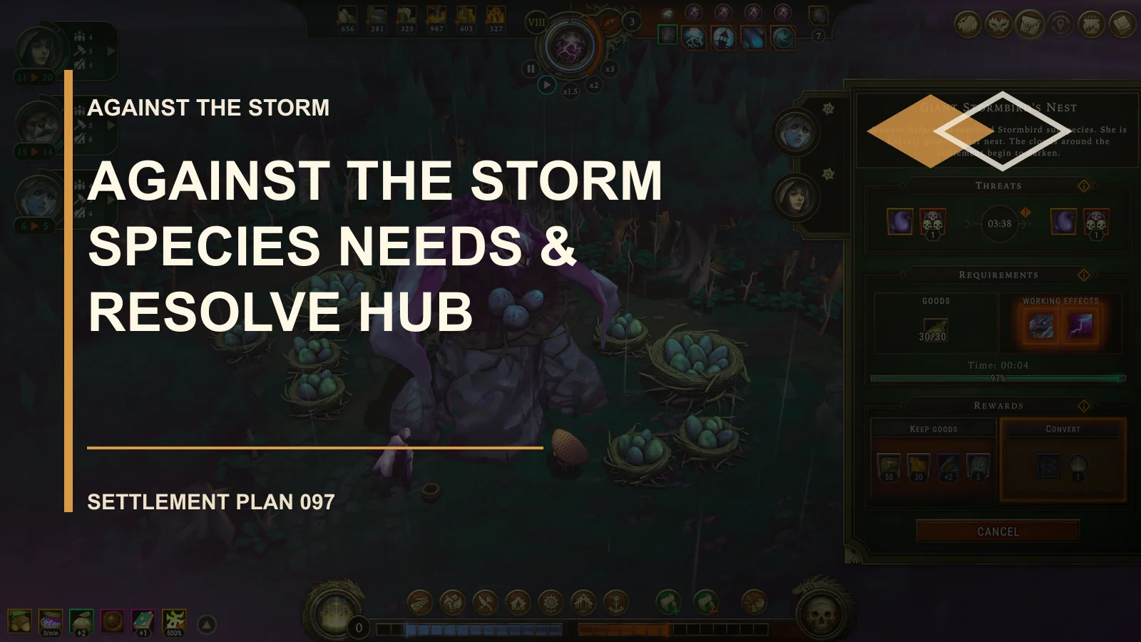 Against the Storm种族需求与决心专题